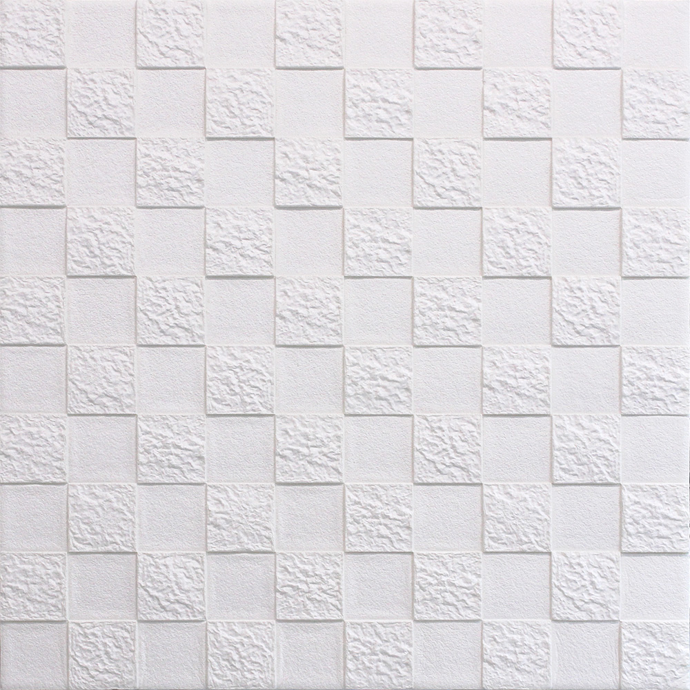 체크 폼블럭 화이트 70x70cm - 상품 이미지