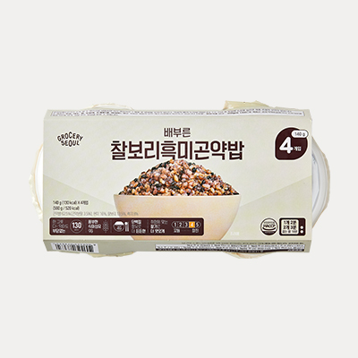 그로서리서울 배부른 찰보리흑미곤약밥 (4개입) 맛있는 곤약현미밥 - 상세 이미지 3