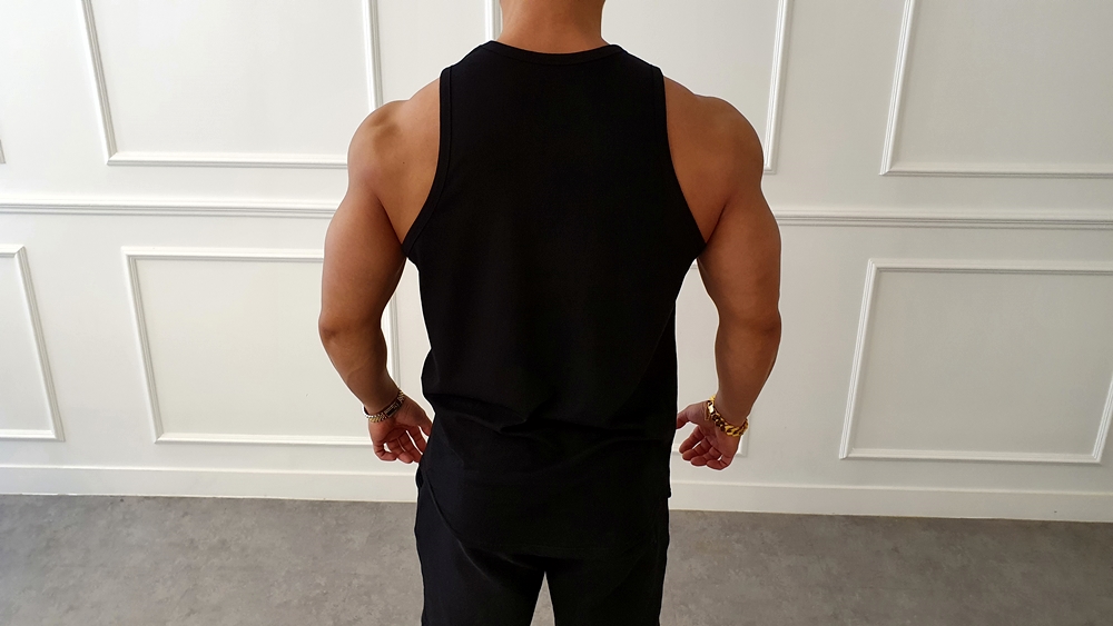 비스트모드 올드스쿨 남자 머슬 헬스나시 짐웨어 031블랙 BSMD 이미지 3