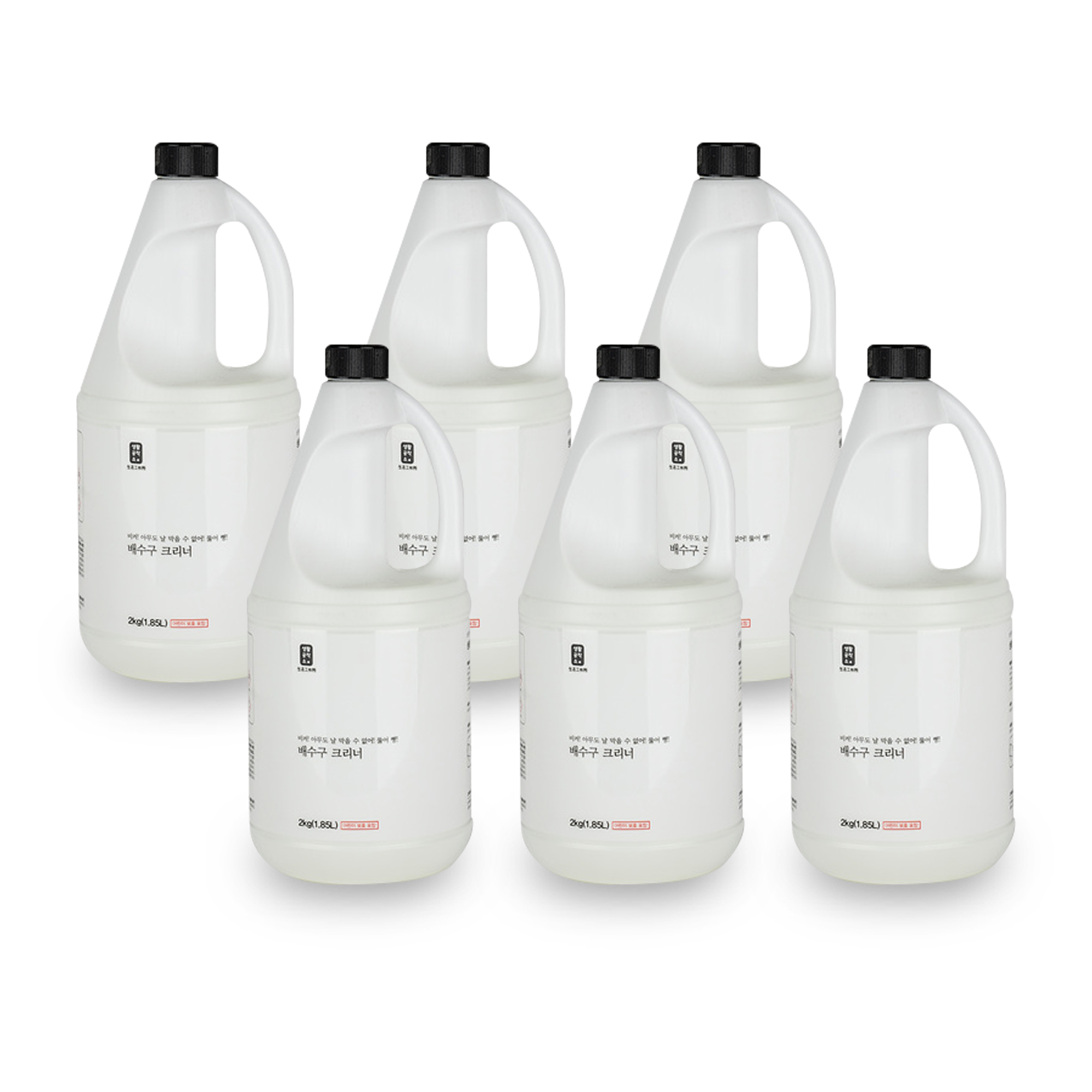 생활공작소 생활공작소 배수구클리너 청소 배수구세정제 하수구 싱크대 1.85L, 6개