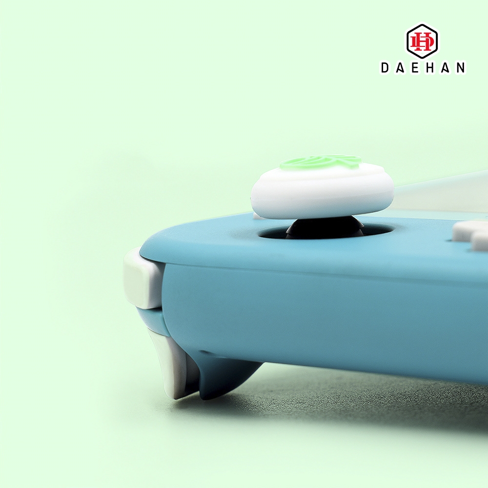 닌텐도 스위치 스틱커버 실리콘 동물의숲 에디션 그린+화이트 2개 1set ND-201 - 상세 이미지 3