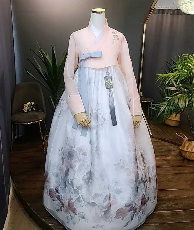 한복대여 은가비한복 화사한마님2 웨딩 결혼식 여자 하객 혼주 가족 - 상세 이미지 4