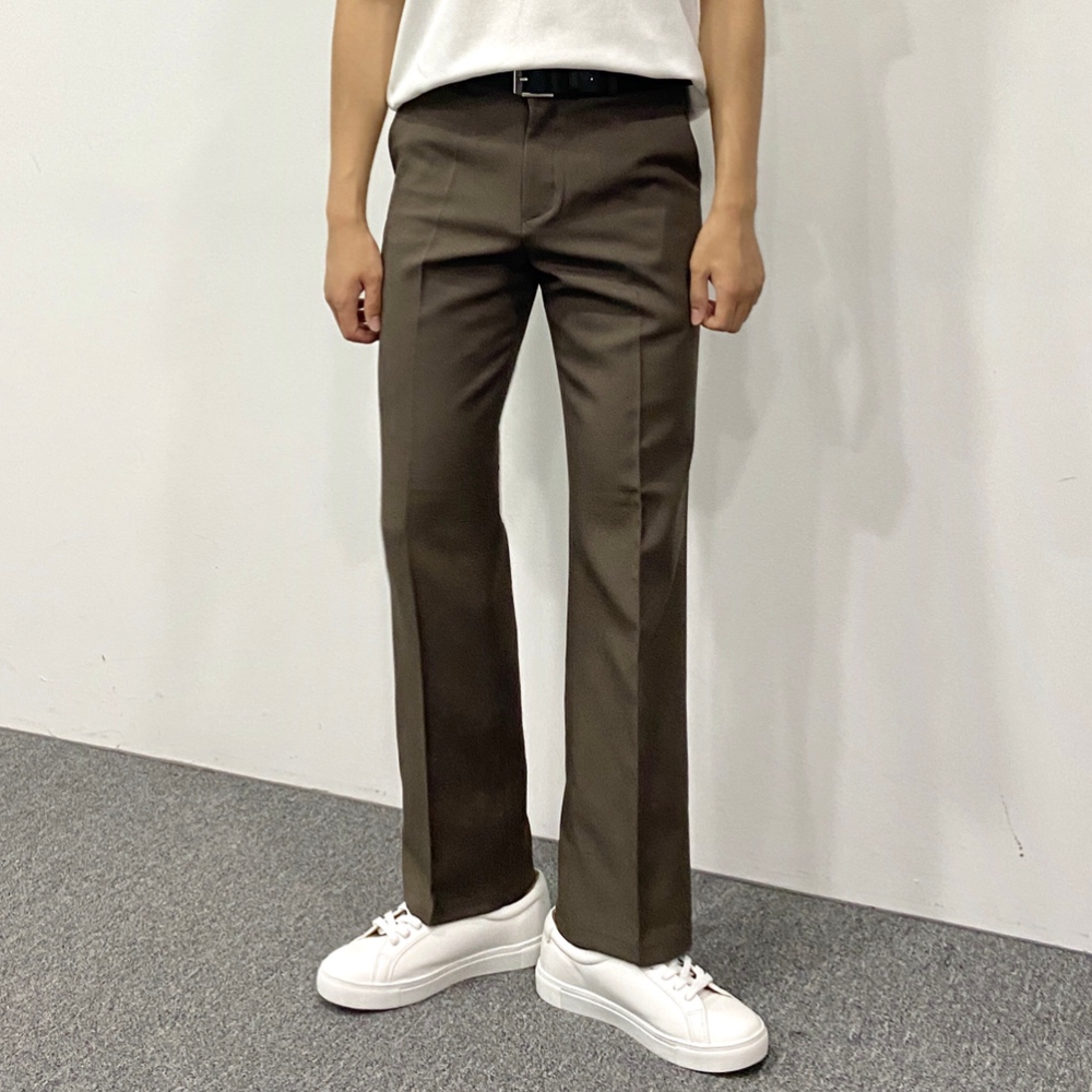 남자 롱 세미와이드 부츠컷 슬랙스 - 상품 이미지