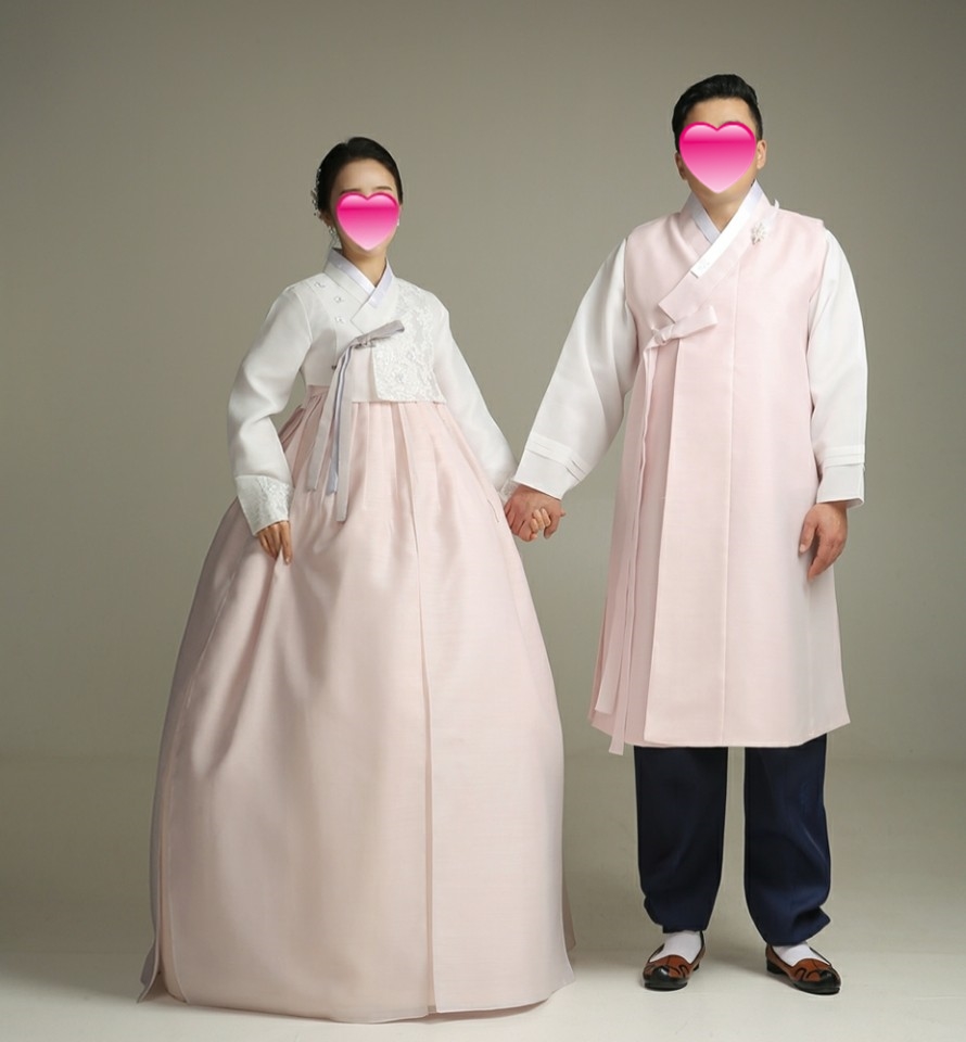 한복대여 은가비한복 올킬커플10번 드레스 웨딩촬영 결혼식 돌잔치 신랑신부 상품 이미지