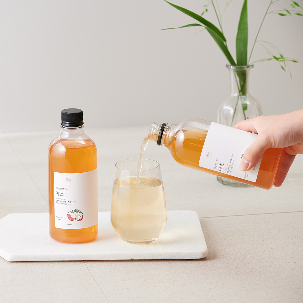 순희엄마 직접만드는 천연 발효 사과식초 애사비 식초 500ml - 상세 이미지 4