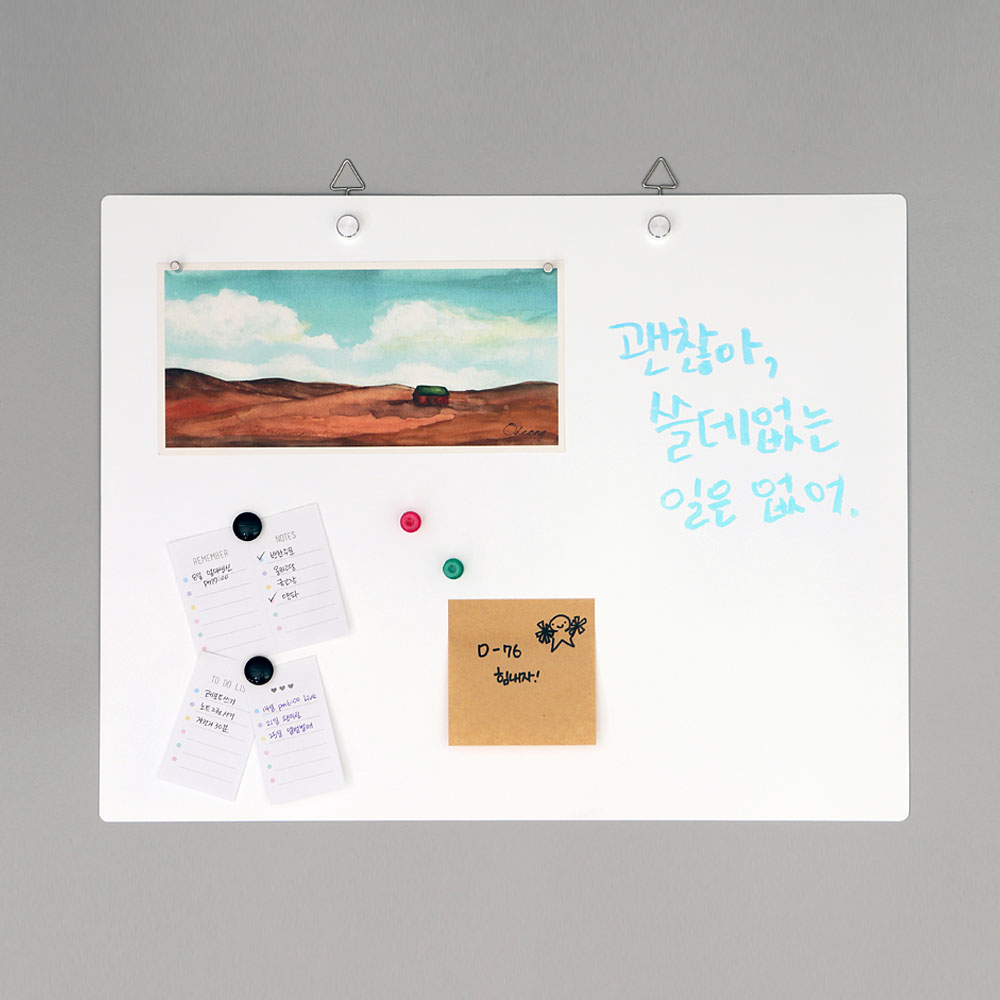 큐데스크 탁상 자석 메모보드 미니칠판 - 상세 이미지 3