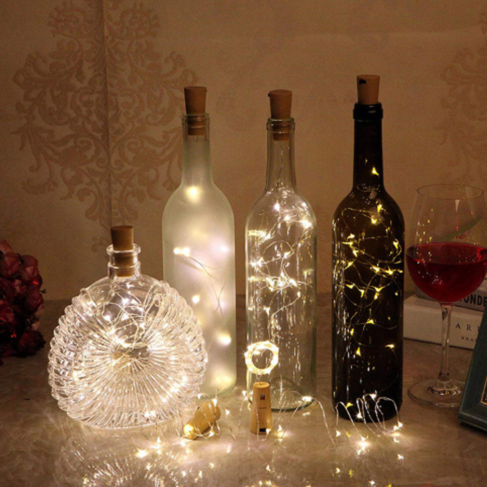 DDUNGK 코르크 와이어 전구 줄조명 감성 캠핑조명