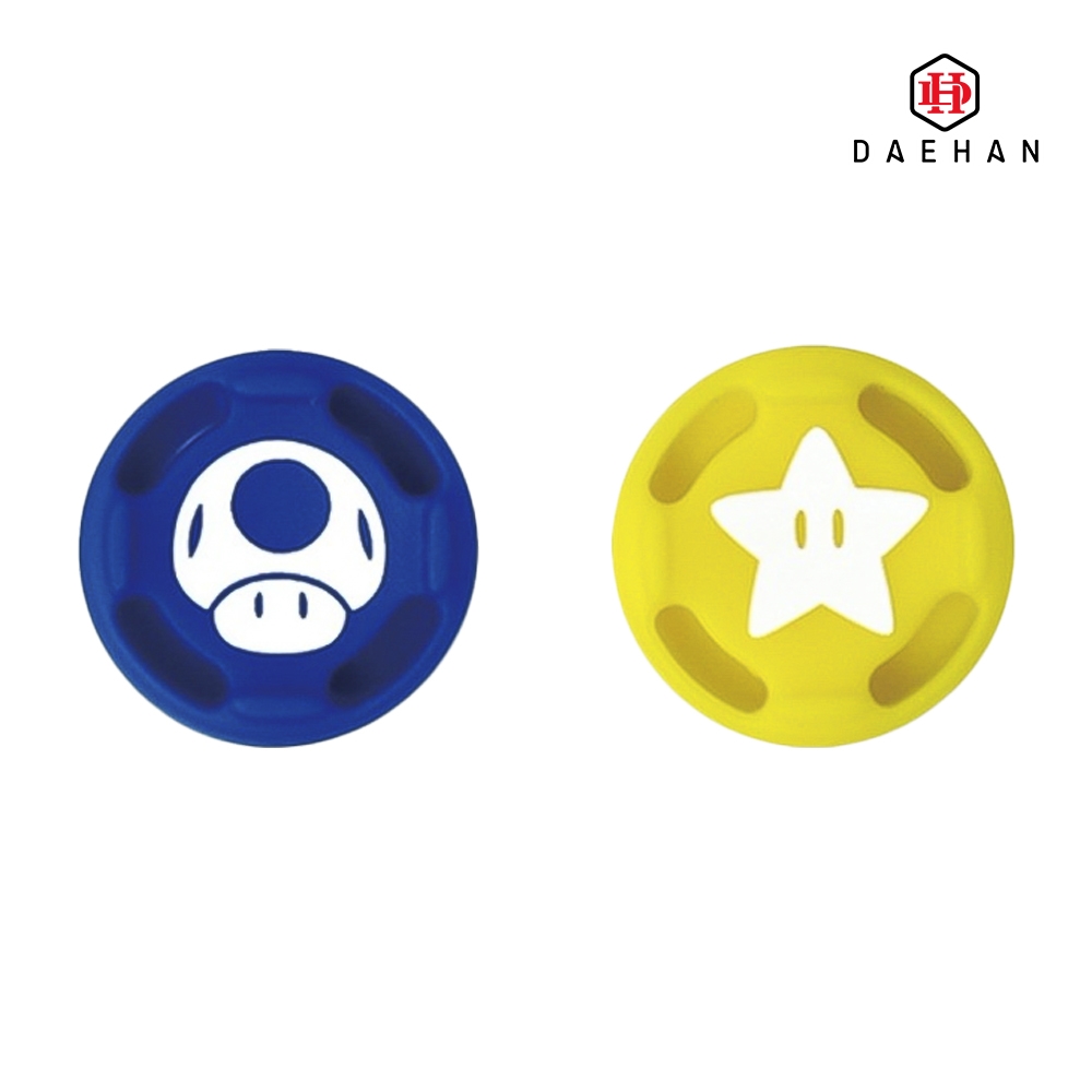 닌텐도 스위치 스틱 커버 실리콘 마리오 2종 별버섯(별+버섯) 2개 1set ND-205