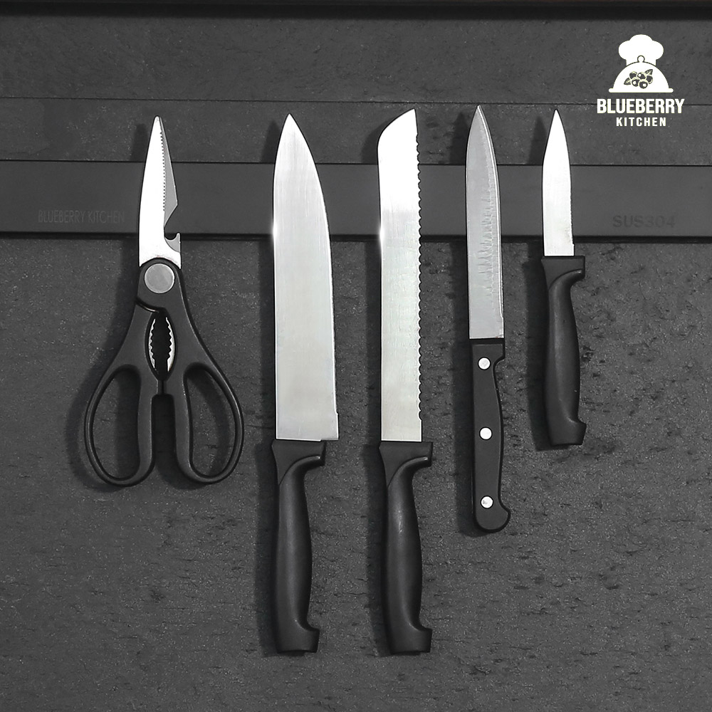 자석 칼 걸이 칼블럭 칼꽂이 거치대 30cm - 상세 이미지 4