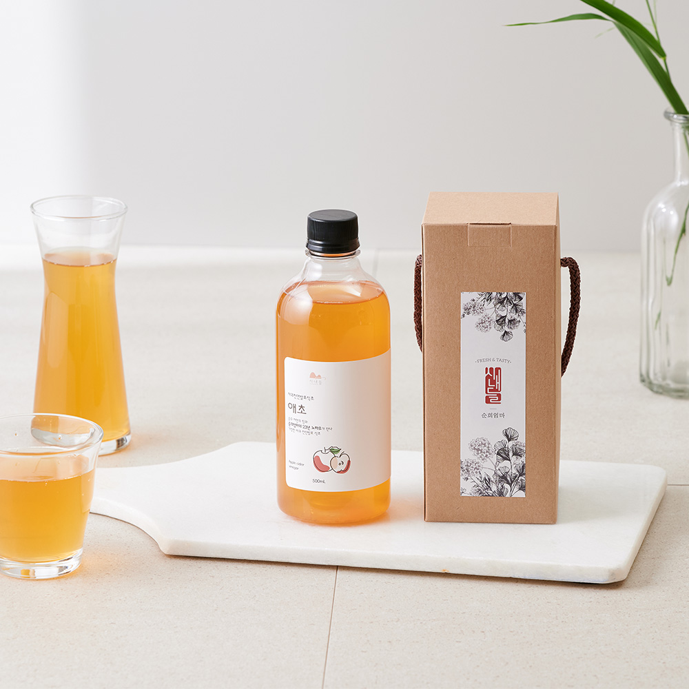 순희엄마 직접만드는 천연 발효 사과식초 애사비 식초 500ml