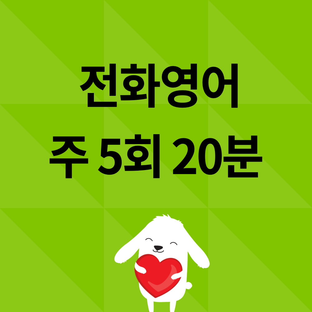 전화영어 20분 주 5회(20회) 상품 이미지