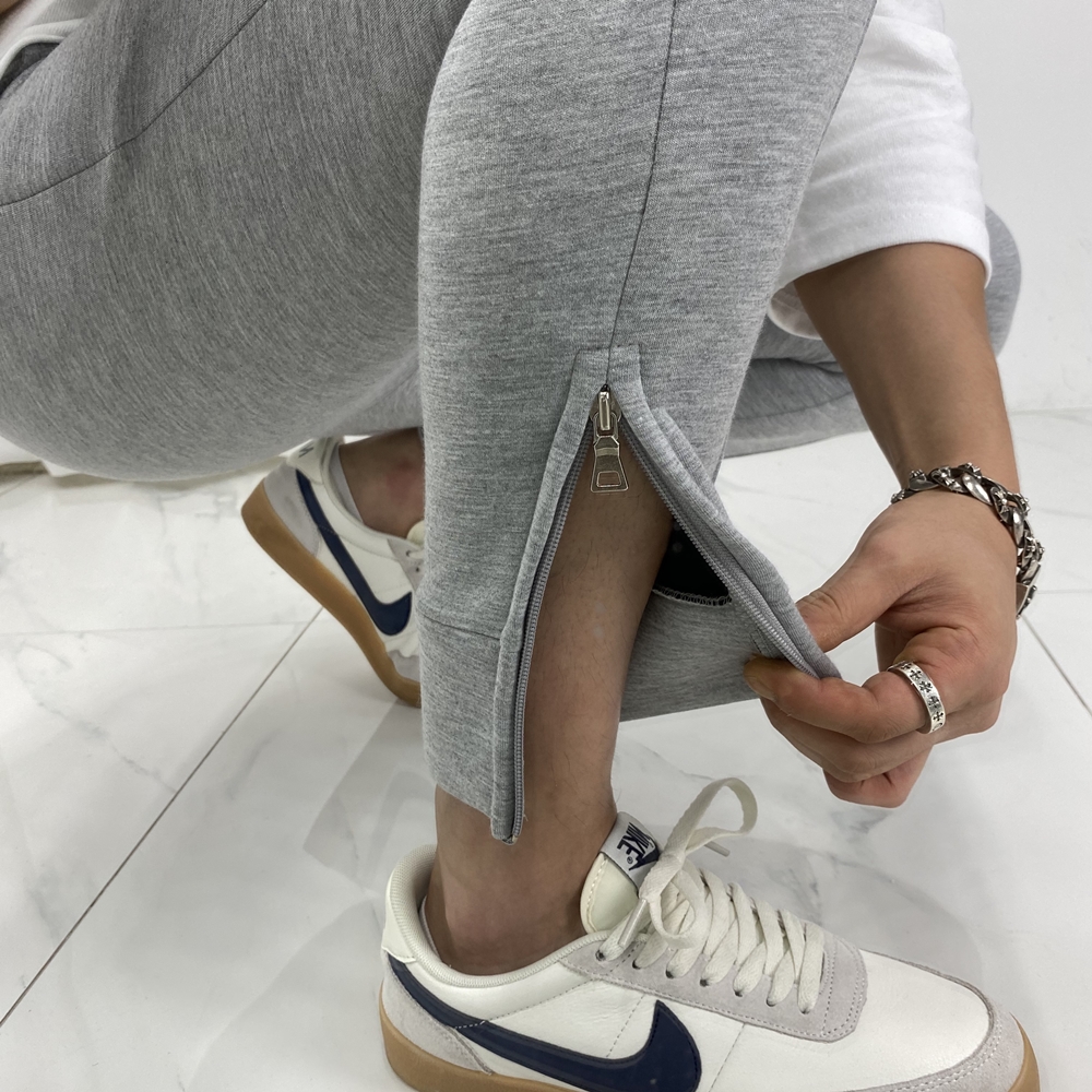 남자 사이드지퍼 스판 네오프렌 밴딩 조거팬츠 - 상세 이미지 3