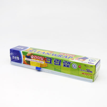 크린랩 슬라이딩 랩 25cm x 50m / 주방용 위생랩 손 편한 컷팅가능