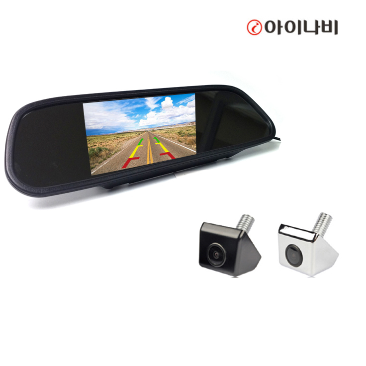 아이나비후방카메라 RCA220 5인치 룸미러 모니터 셋트 - 상품 이미지