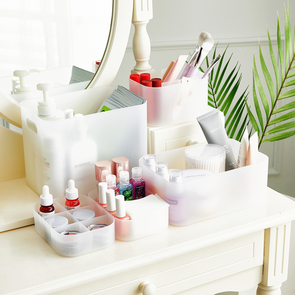 할메이드 브러쉬꽂이 네일 립스틱 화장품 화장대 꾸미기 트레이 정리대 수납 정리함 소 - 상품 이미지
