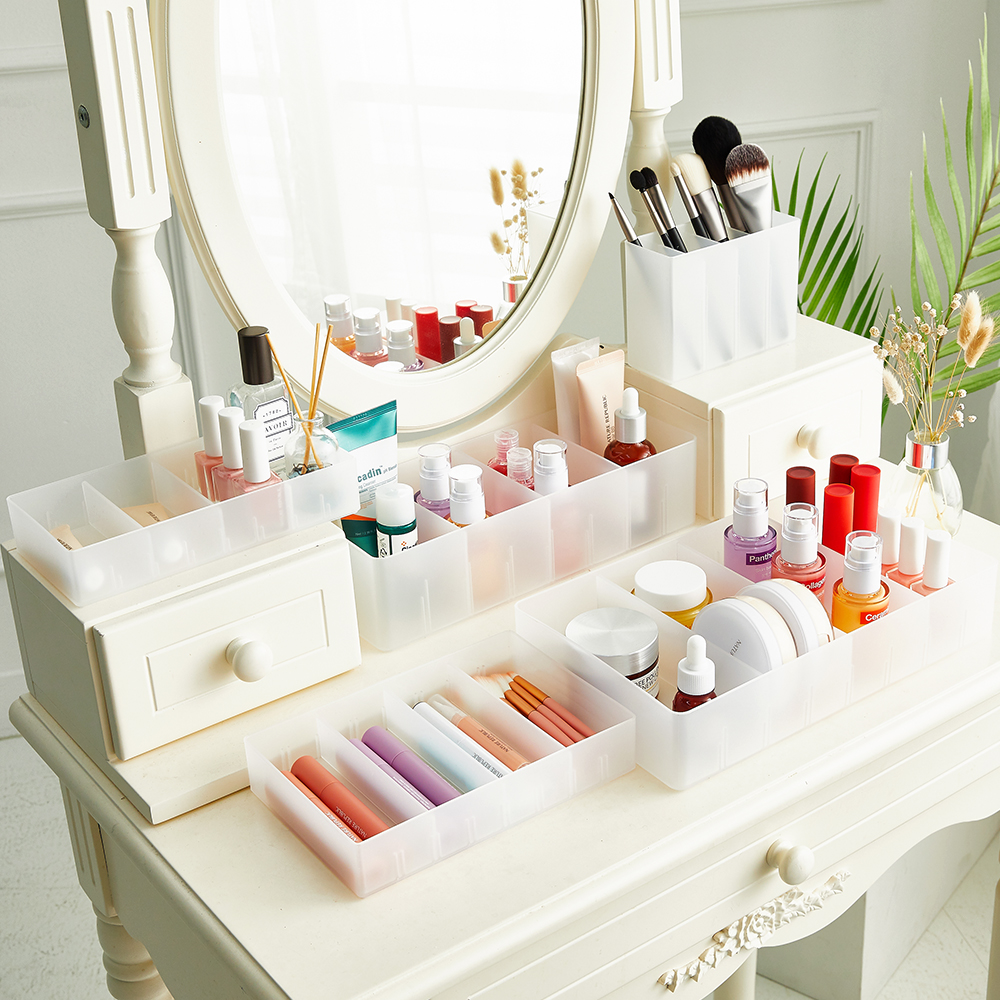 할메이드 브러쉬꽂이 네일 립스틱 화장품 화장대 꾸미기 트레이 칸칸이 소품 정리함 소 - 상품 이미지