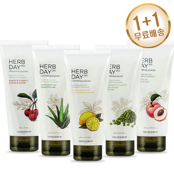 1+1 더페이스샵 허브데이 365 마스터블렌딩 클렌징폼 : 도도코스