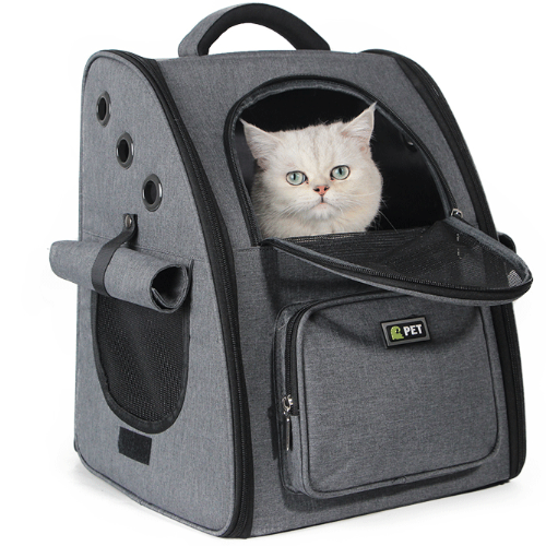 고양이 백팩 이동 가방 고양이전용 이동장 강아지 백팩 차콜