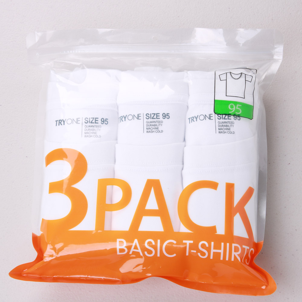 [남여공용] 남성 반팔티 3매 세트 기본 베이직 면티 데일리 이너 반팔 티셔츠 제품 이미지
