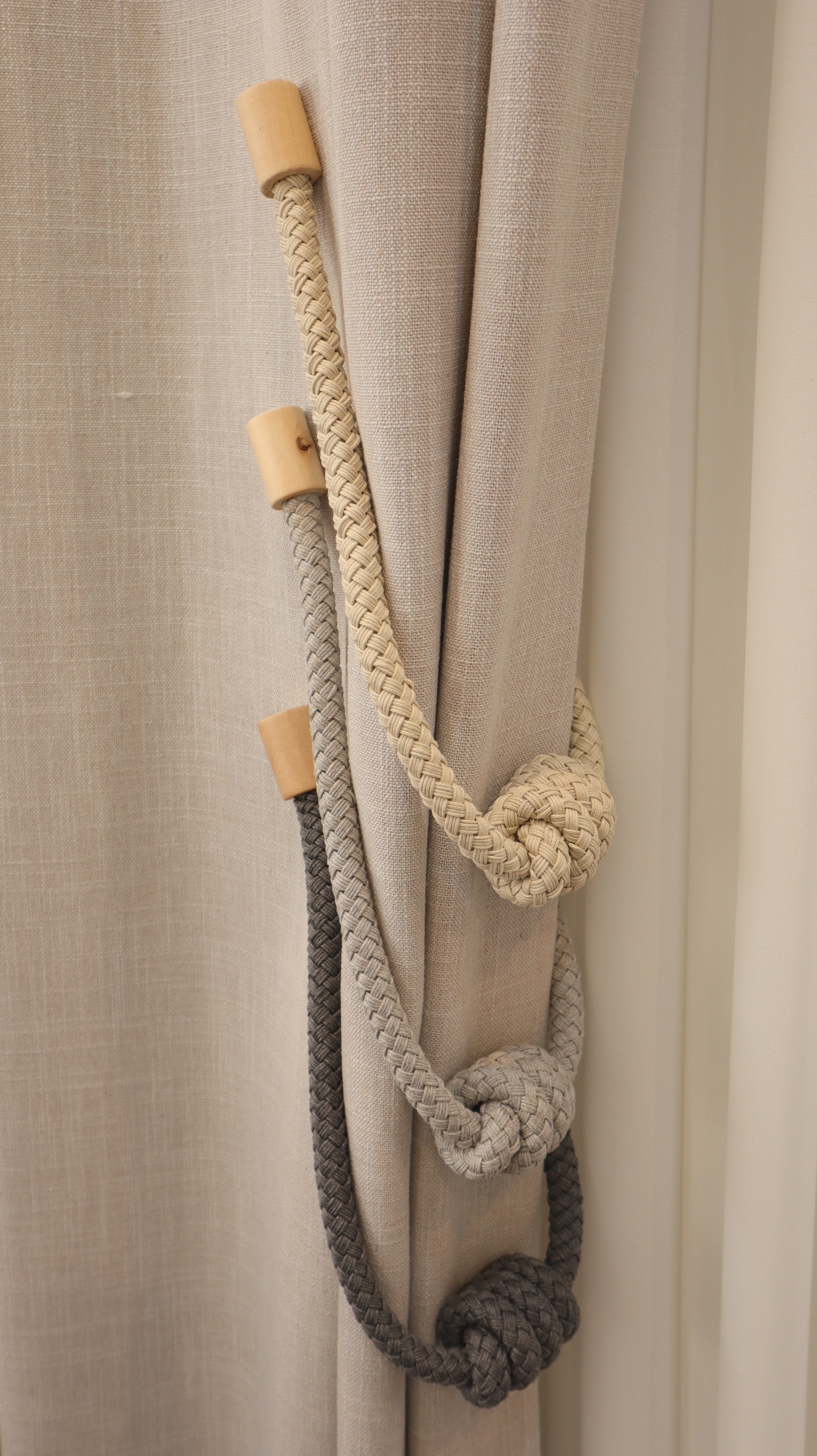 코지앳홈독점- ﻿프리미엄 자석루프 커튼 타이백3종