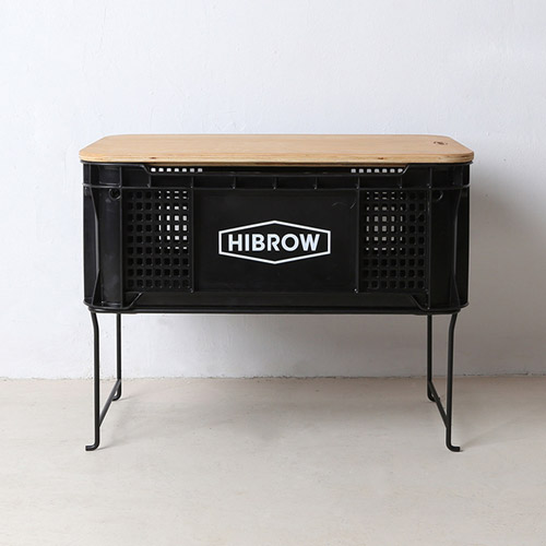 하이브로우 캐리어박스 랙 일반형 다리 철제 스틸 캠핑 2단 수납 렉