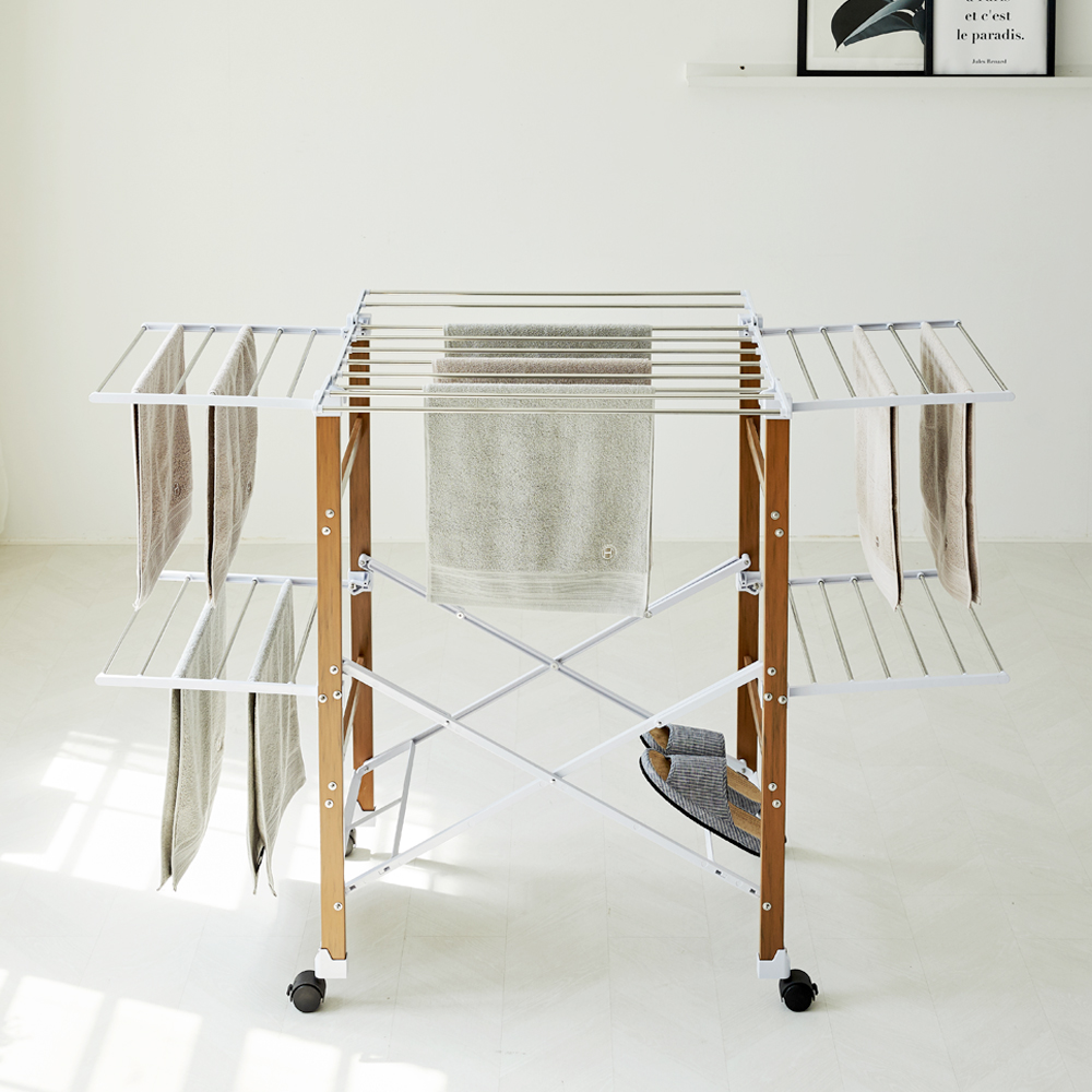 씨에스리빙 튼튼한 대형 접이식 빨래건조대 이불건조대 홀직