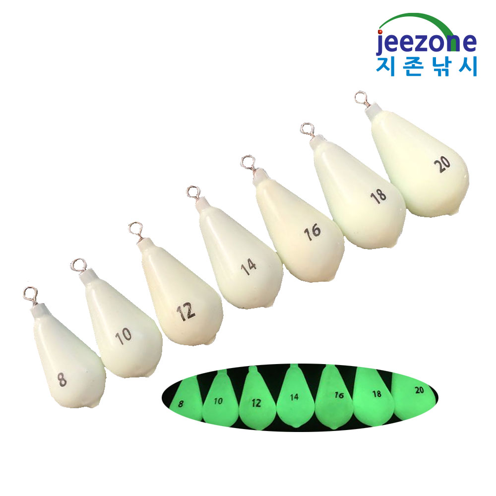 실리콘 회전도래추 야광봉돌 쭈꾸미봉돌 갑오징어봉돌 고리추