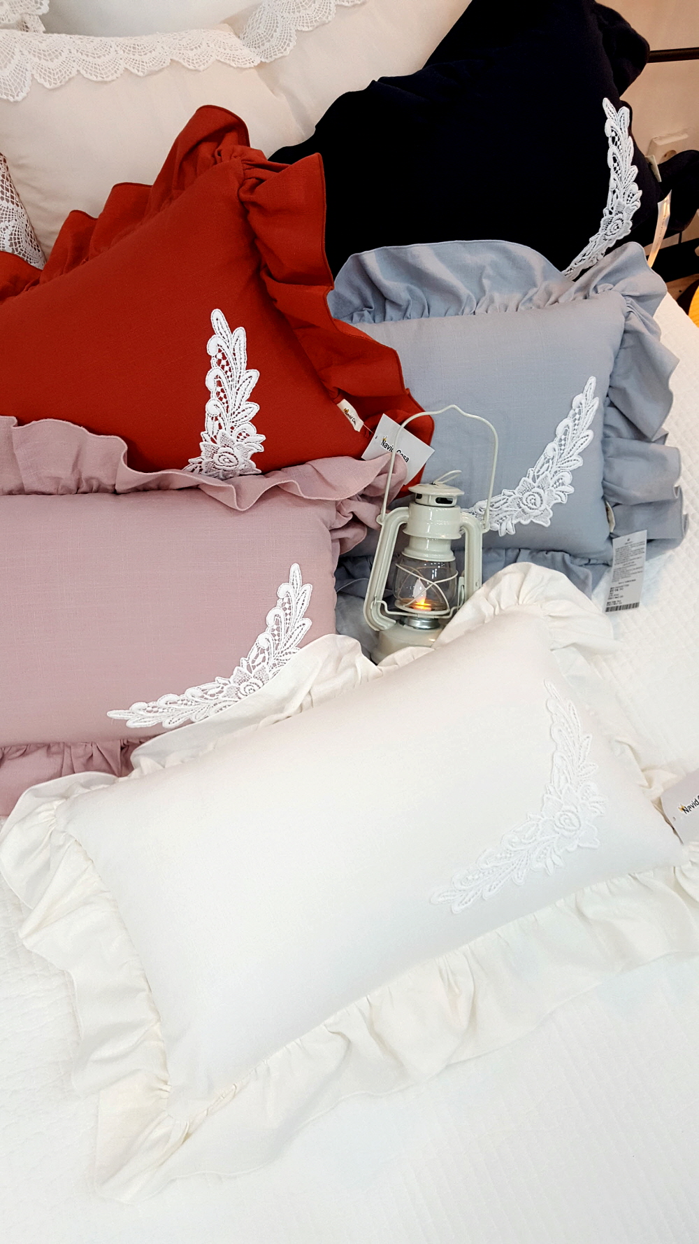 오월 ﻿엔젤 직사각 쇼파 쿠션 겸 긴 베개 (솜포함)