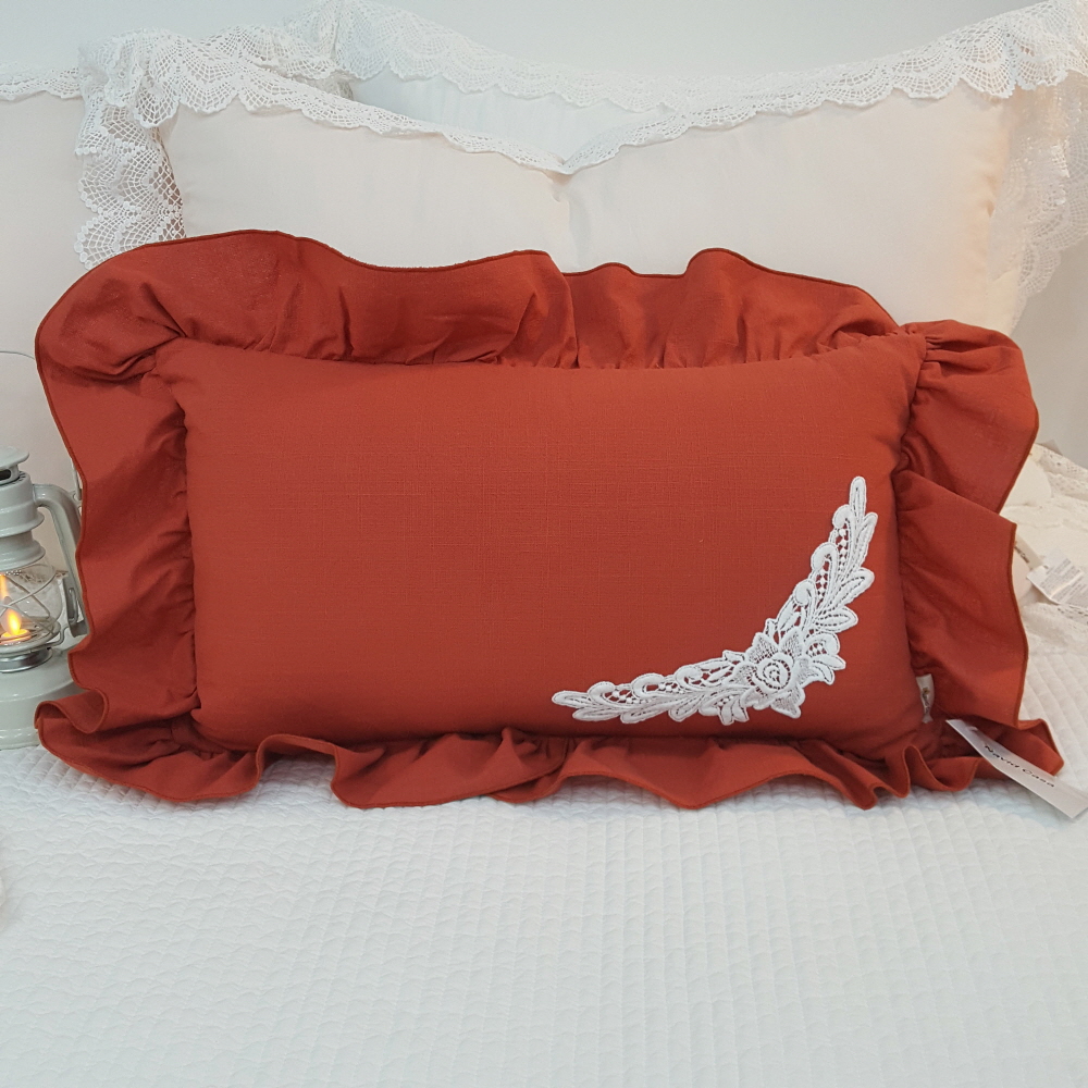 오월 ﻿엔젤 직사각 쇼파 쿠션 겸 긴 베개 (솜포함)