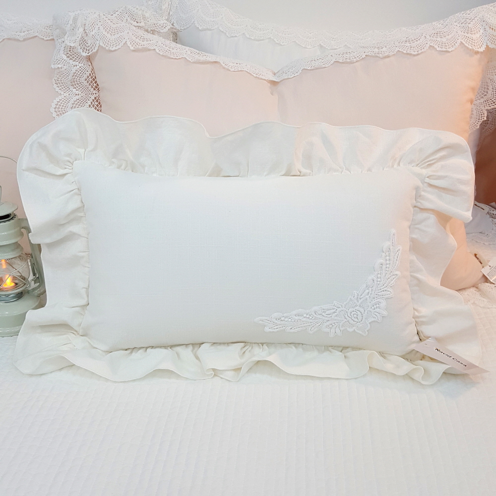 오월 ﻿엔젤 직사각 쇼파 쿠션 겸 긴 베개 (솜포함)