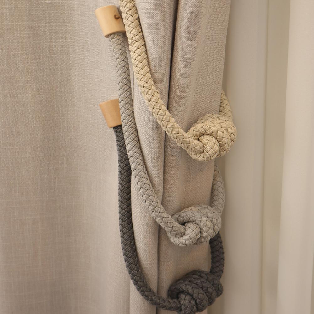 코지앳홈독점- ﻿프리미엄 자석루프 커튼 타이백3종