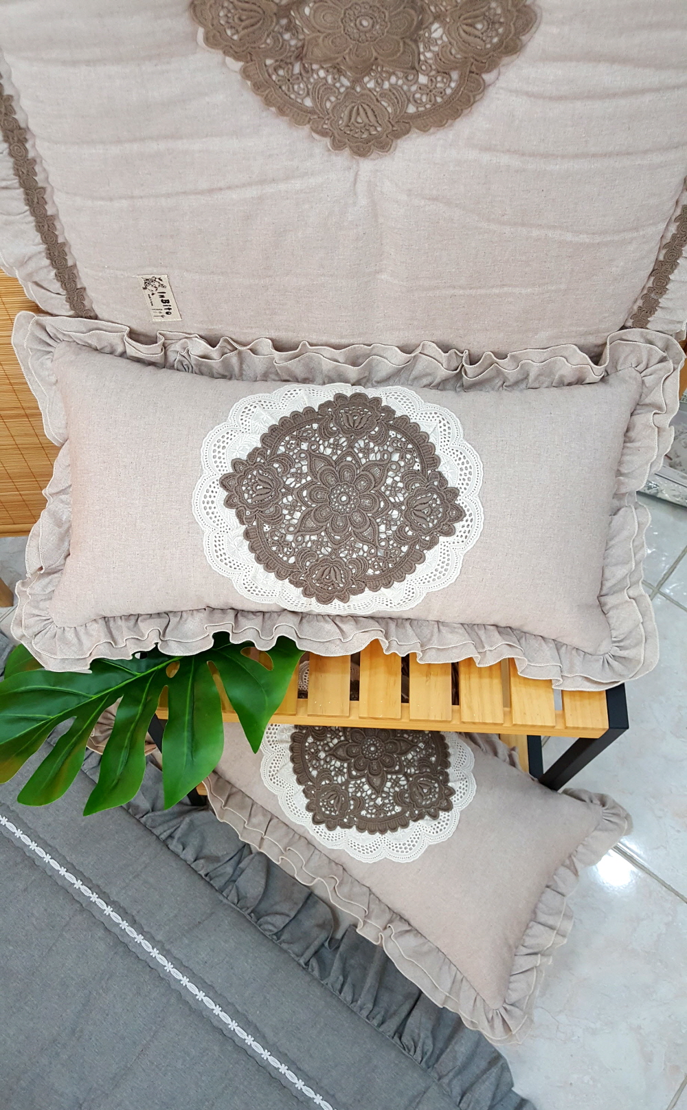 순면 프릴 쇼파패드 3인용 4인용 돌쇼파 매트 맞춤