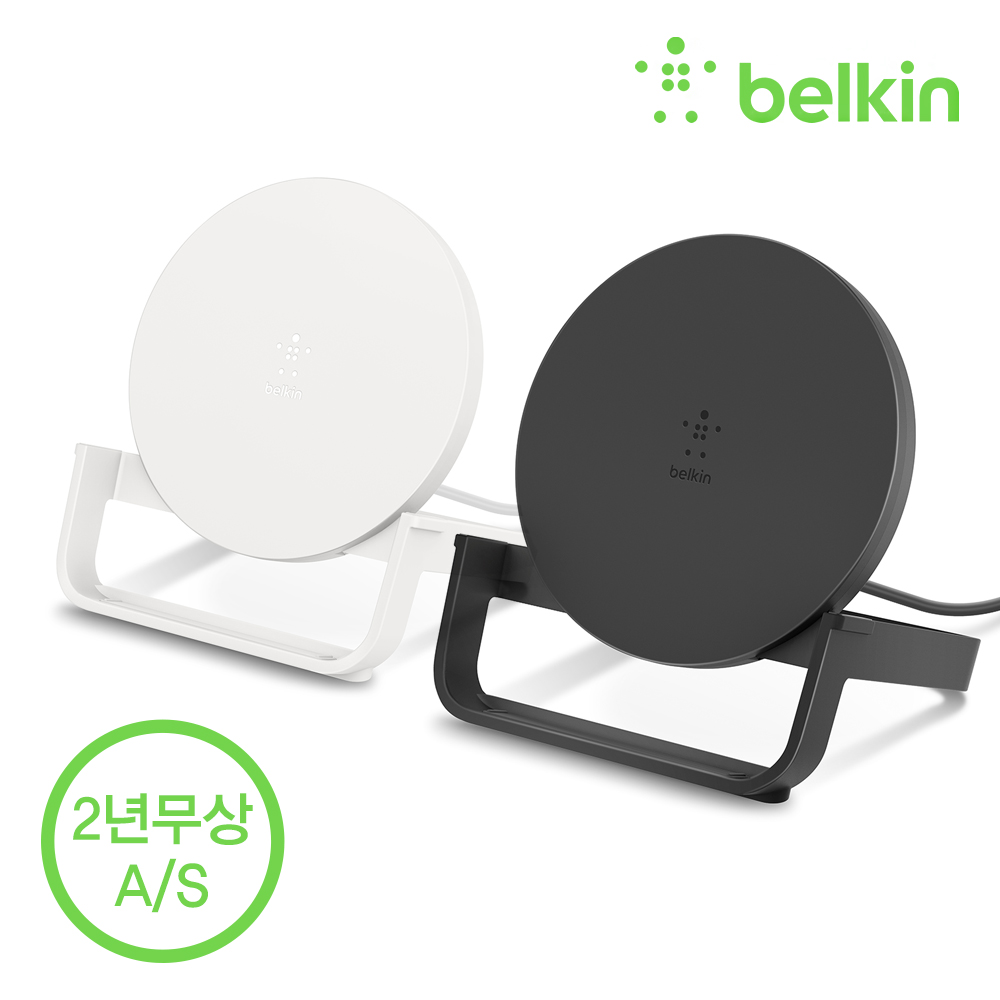 벨킨 10W 고속 무선 충전 스탠드 + 퀵차지 어댑터 WIB001kr 아이폰 16e 갤럭시 S24 아이폰 완벽 호환 - 상세 이미지 3