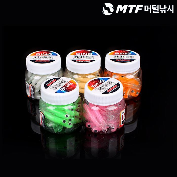 다미끼 빙 웜 1.5인치 25개입 병타입 소프트베이트 - 상품 이미지