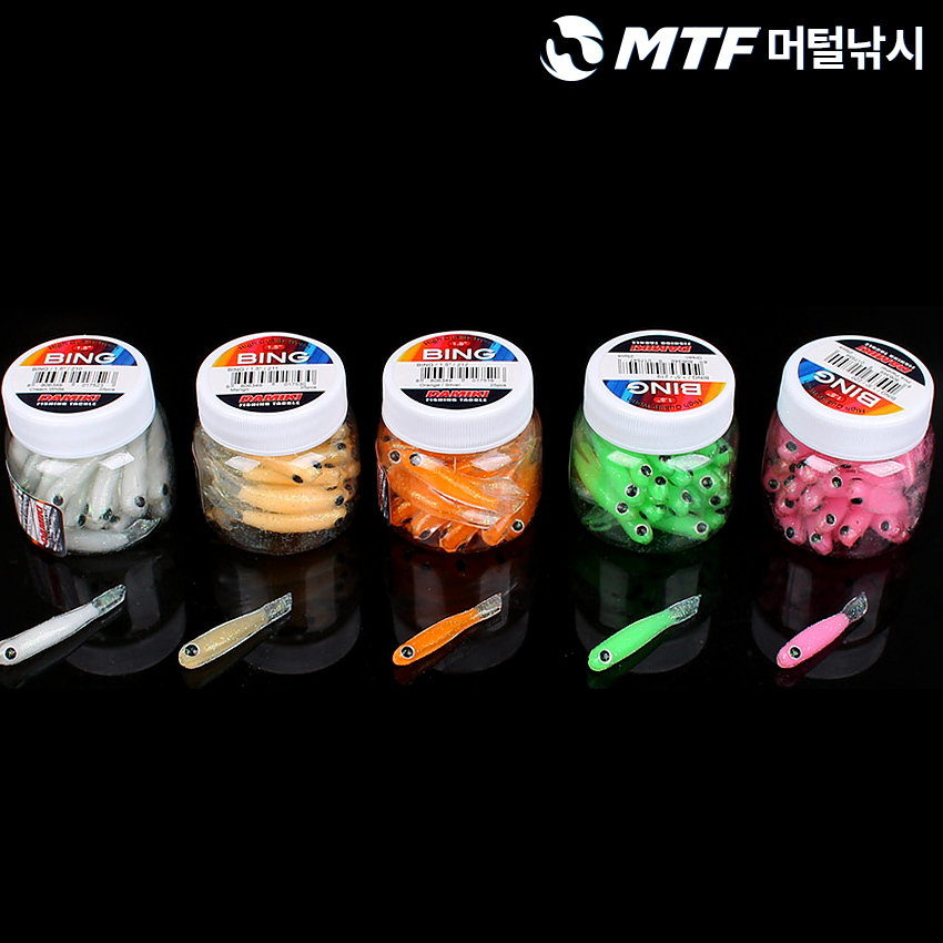 다미끼 빙 웜 1.5인치 25개입 병타입 소프트베이트 - 상세 이미지 4