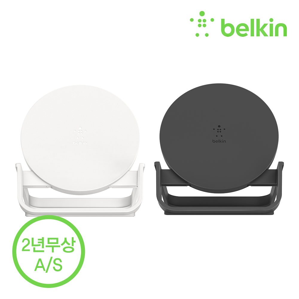 벨킨 10W 고속 무선 충전 스탠드 + 퀵차지 어댑터 WIB001kr 아이폰 16e 갤럭시 S24 아이폰 완벽 호환 - 상세 이미지 4