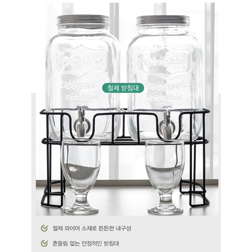 (2개세트)카페 물통 물 음료 디스펜서 워터 디스펜서 이미지 8