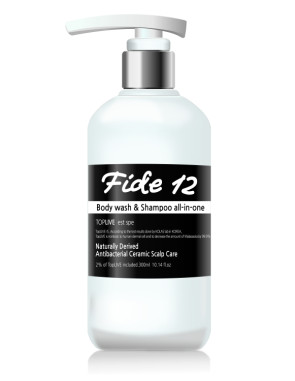 Fide 12 항균활성세라믹 TopLIVE 함유 천연유래 바디클렌져 & 샴푸 올인원(All-in-one)