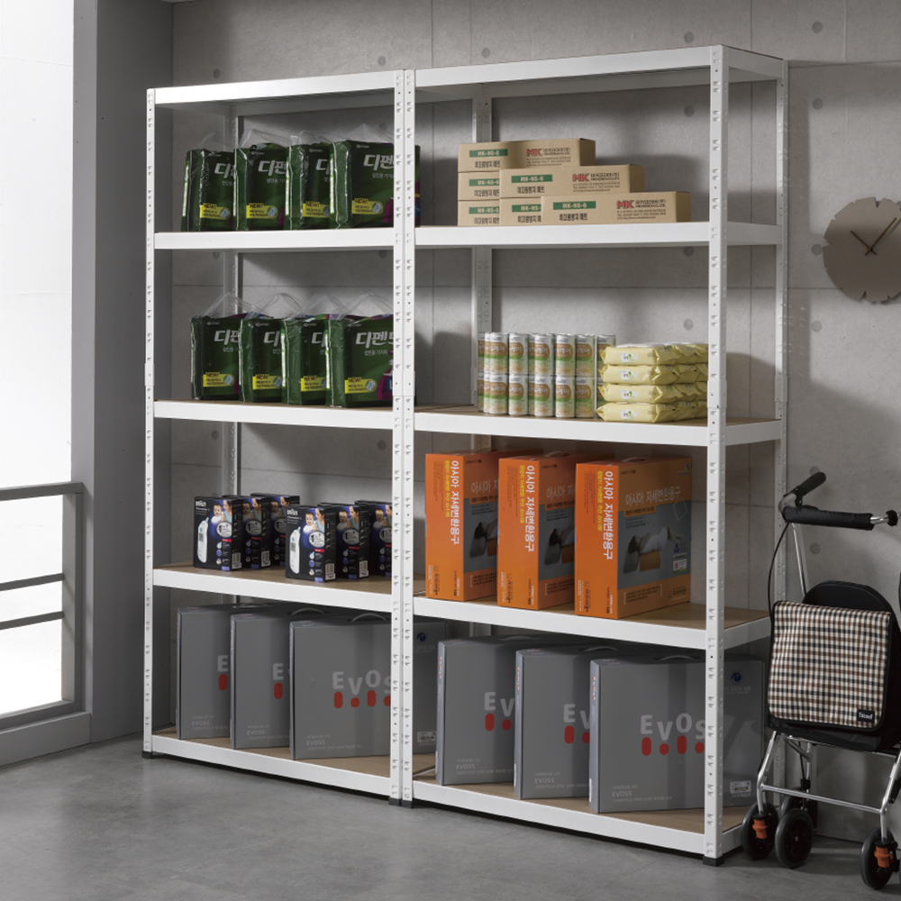 철제선반 조립식앵글 베란다 창고 선반 300x400x600 4단