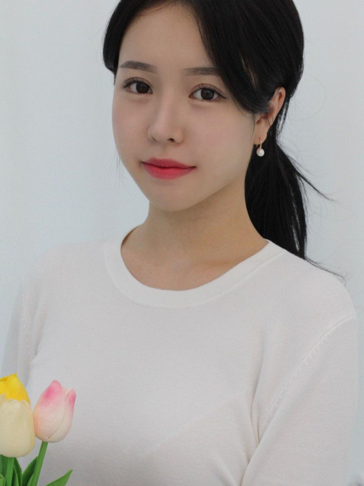 샤밍 18K 핵 진주 귀걸이 10미리 후크 여자 이어링 인어의 눈물 금 선물 - 상세 이미지 2