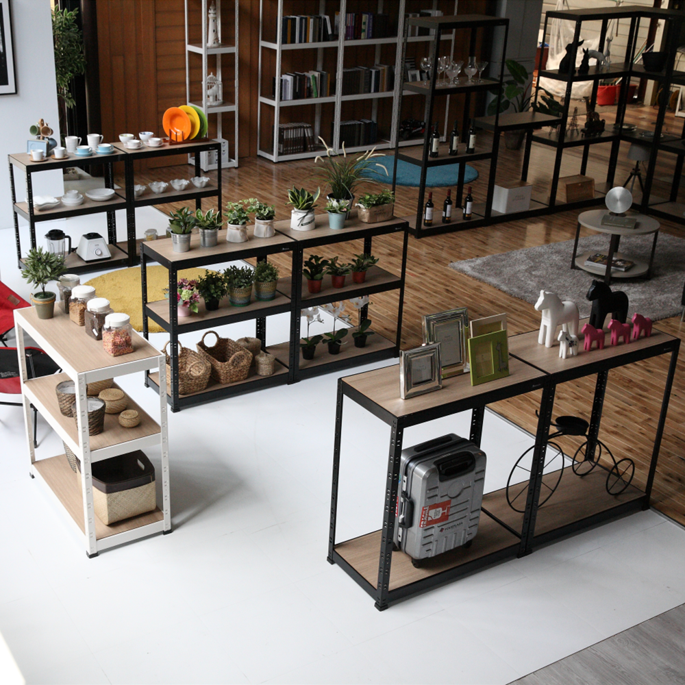 철제선반 조립식앵글 베란다 창고 선반 300x400x600 4단