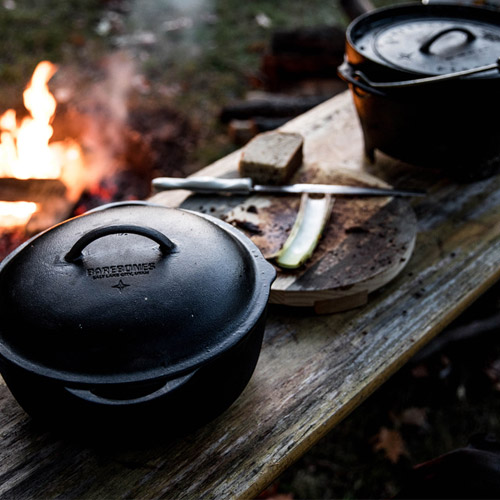 베어본즈 크록 10인치 무쇠 주물 냄비 캠핑 더치오븐