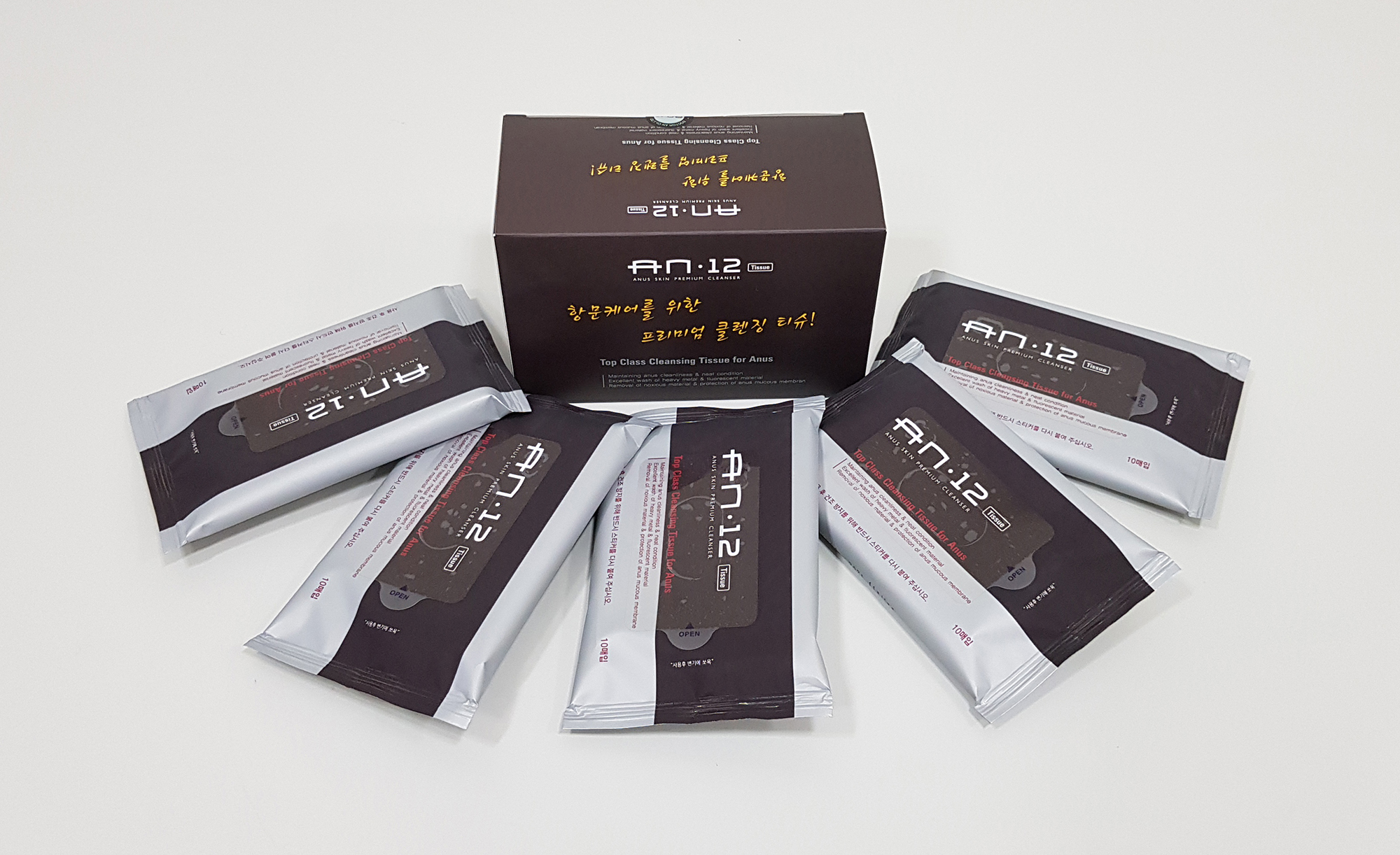 AN12 항문전용클렌저티슈 50매 청결제 무자극 세정제 전용워셔 - 상세 이미지 3