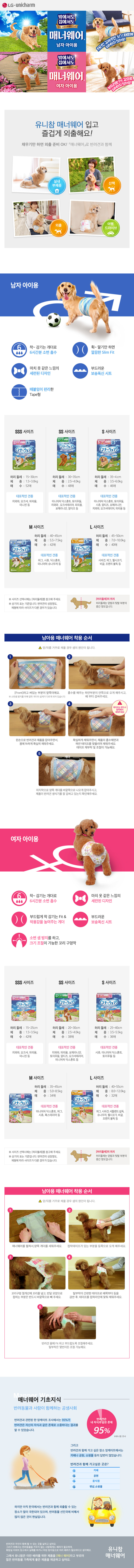 매너웨어 제품 특징과 사이즈 선택 방법