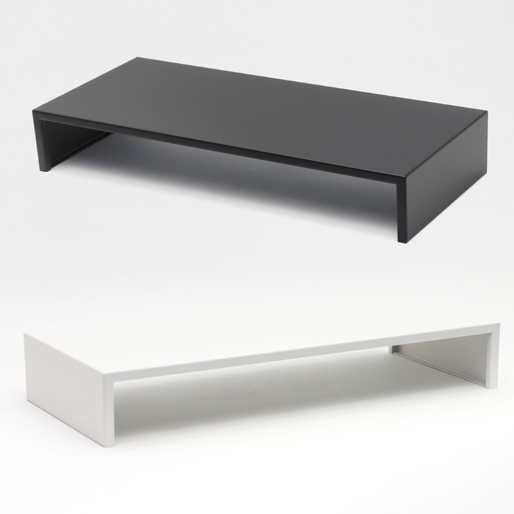 큐데스크 메탈 모니터 받침대 철제 키보드 수납 정리 선반 높이8cm