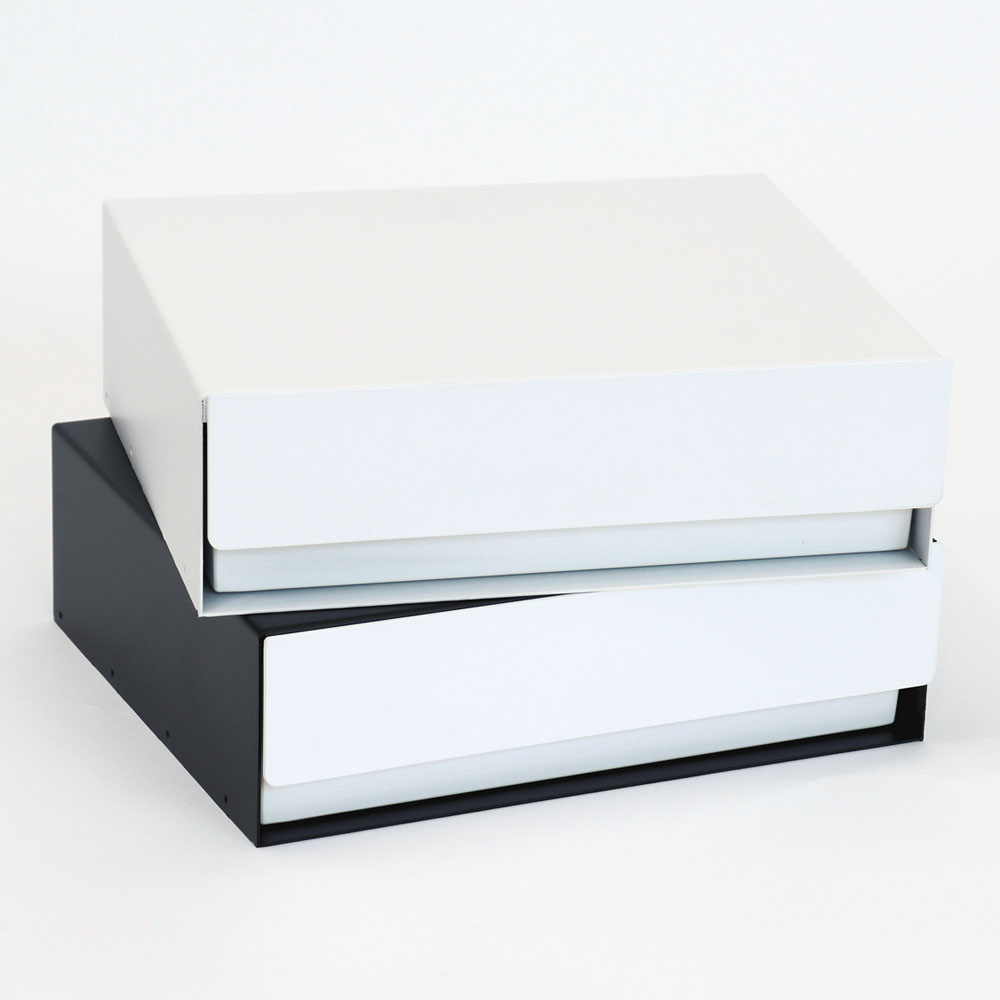 큐데스크 메탈 모니터 받침대 철제 키보드 수납 정리 선반 높이8cm