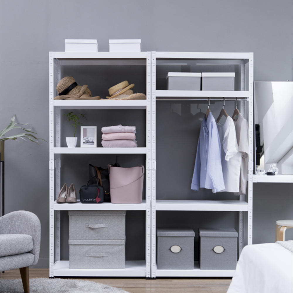 시스템행거 철제 옷걸이 조립식 옷장 400x400x1800 3단2행거