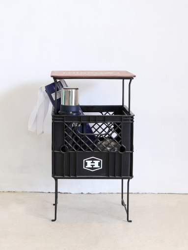 하이브로우 캐리어박스 랙 일반형 다리 철제 스틸 캠핑 2단 수납 렉