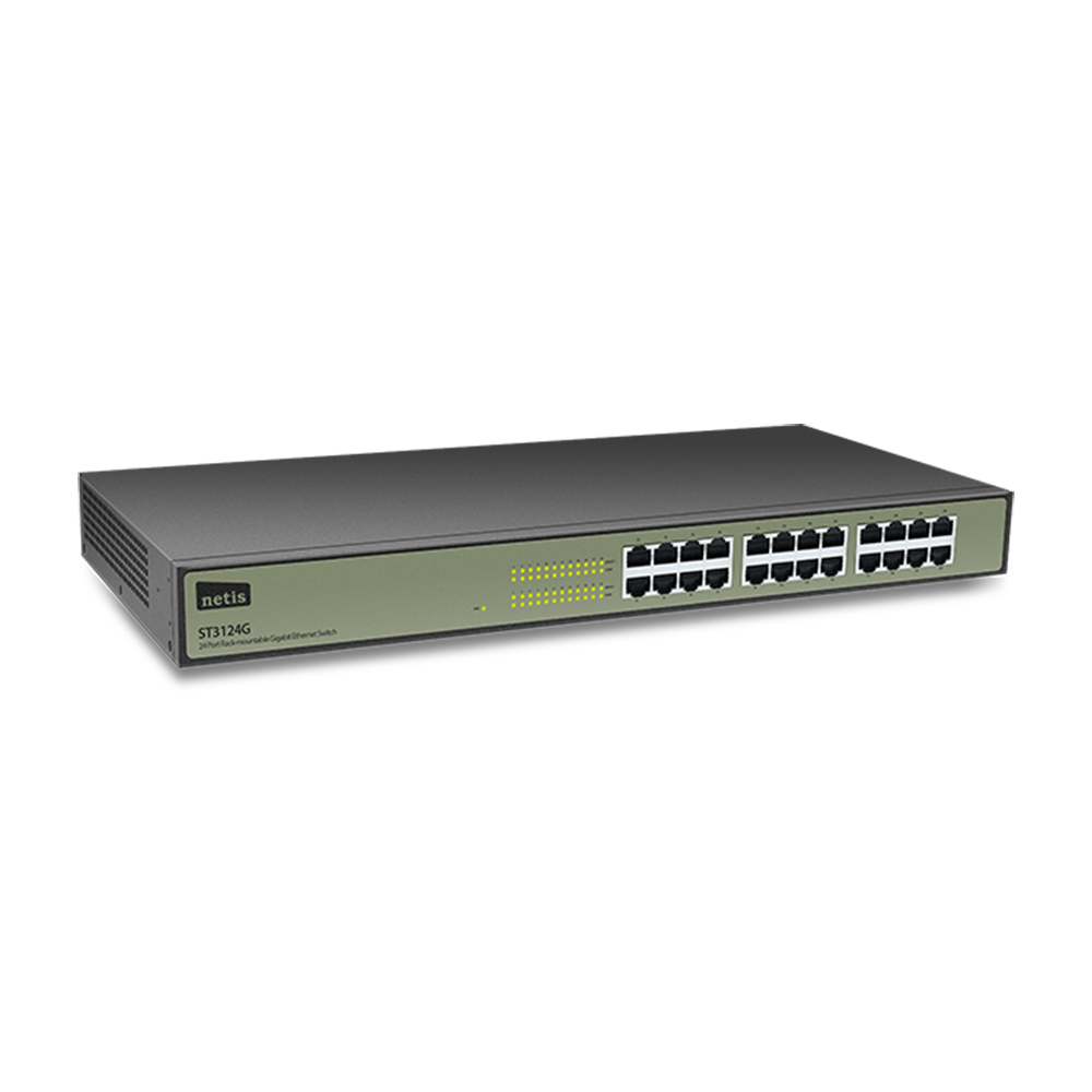 네티스 ST3124G 24포트 스위칭허브 기가 LAN 1000Mbps 스위치허브 3년 A/S CL - 상세 이미지 2