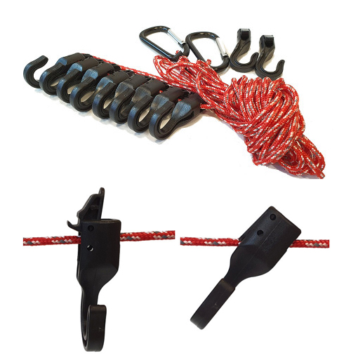 캠핑빨래줄 반사광 데이지체인 스트링 에어행어 캠핑걸이